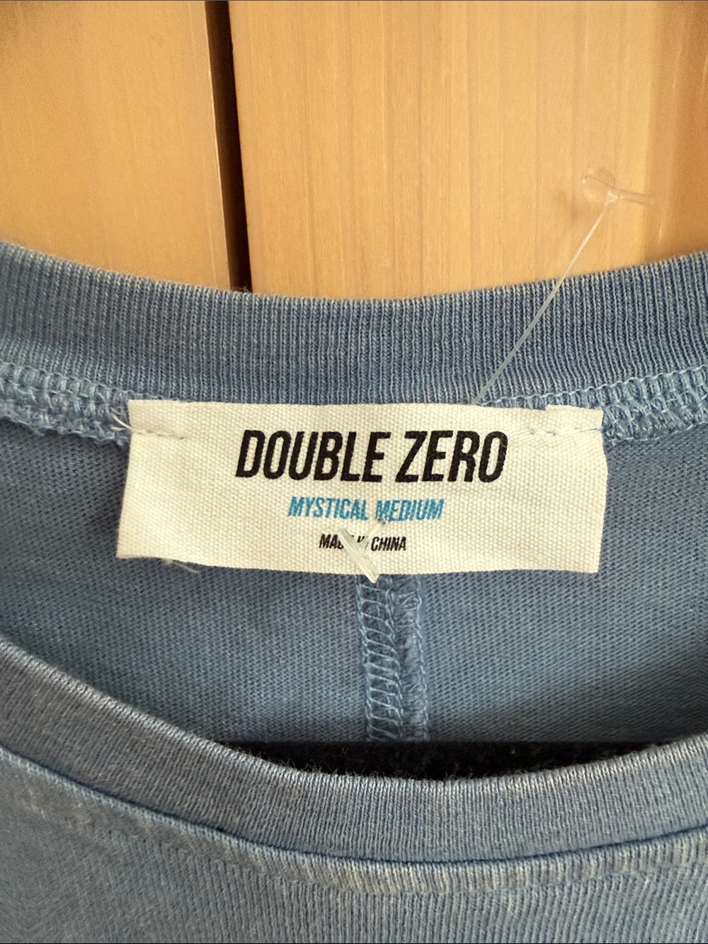 Double Zero Dusty Blue Ribbed High-Neck Tank - Picture 2 of 7